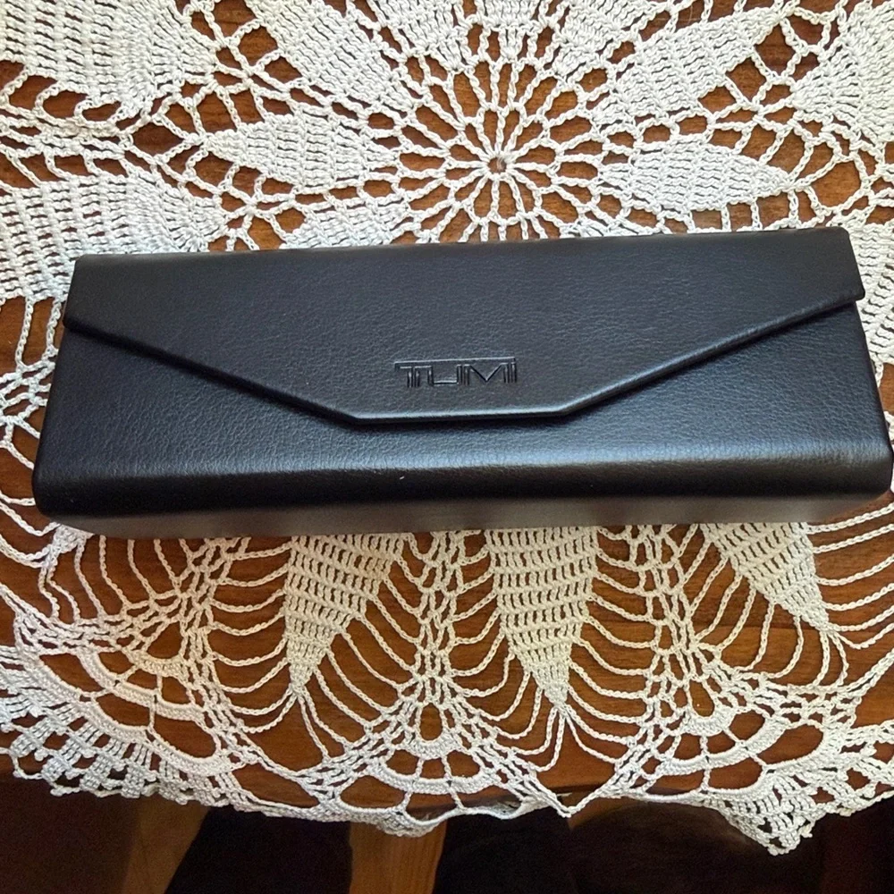 TUMI black aviator sunglasses